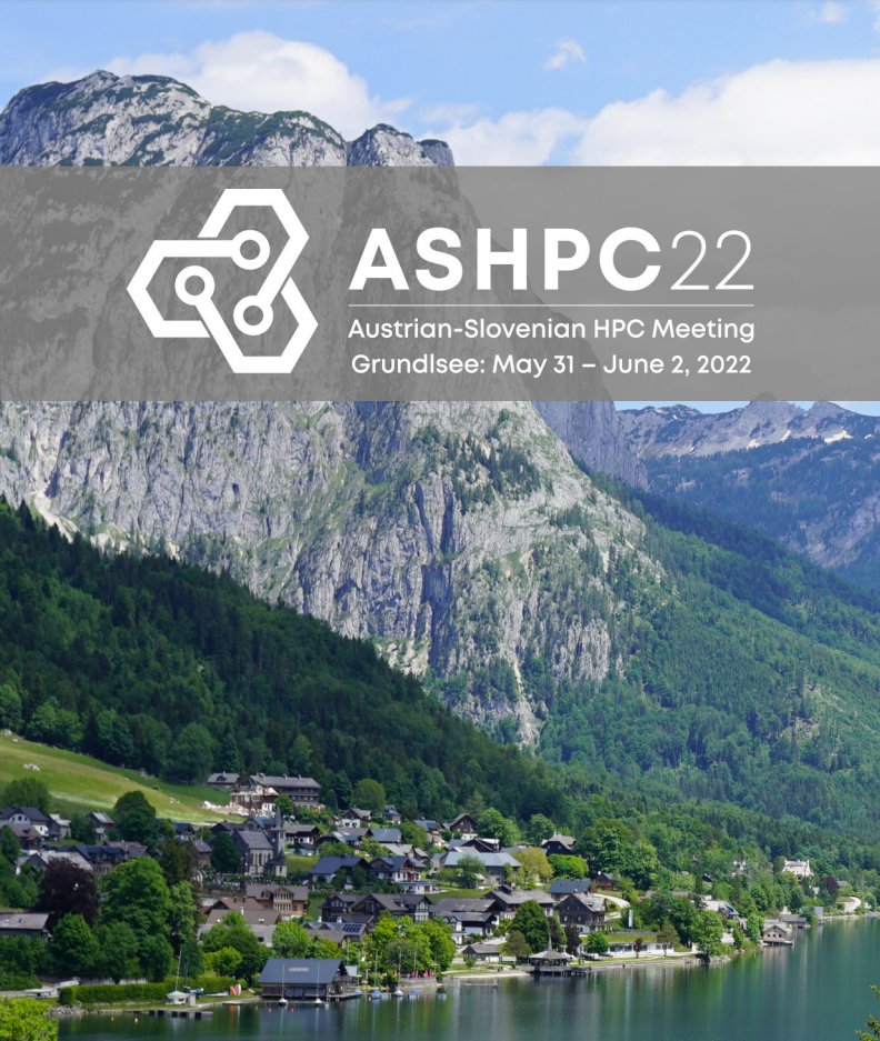 EuroCC_SLING's tweet photo. A booklet of abstract from Austrian-Slovenian HPC meeting 2022 is online! Take a look!
https://t.co/UI2KymW7qh
#ASHPC22 @eurocc_austria https://t.co/5JArRx8saU