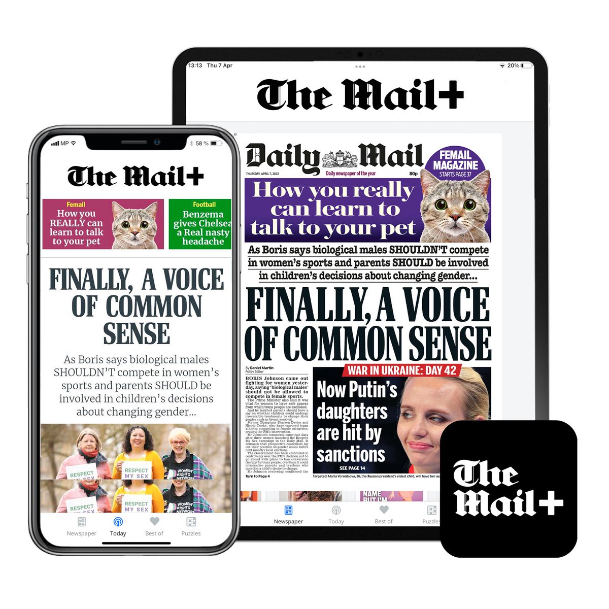 Now you can read your favourite newspaper on your tablet or phone with the launch of The Mail+

🪙 Trial offer: £1 for just three months mailsubscriptions.co.uk 

mailsubscriptions.co.uk