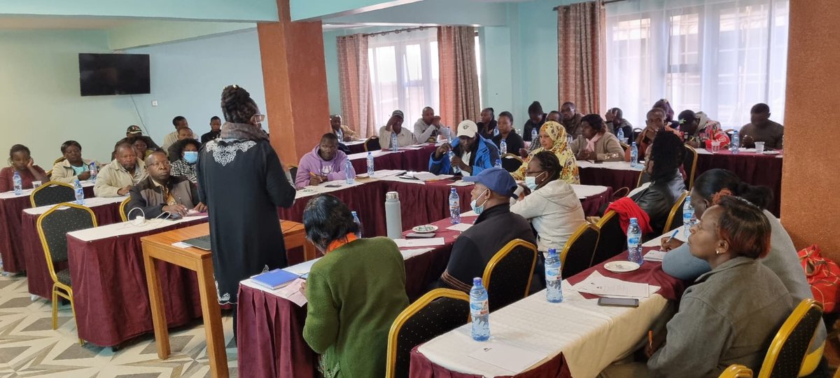 KICTANet's tweet photo. Day two of cyber hygiene training in Nyahururu in collaboration with @ACWICT. Dr. Paula Musuva training the 45 TOTs present. #CyberSecurity #cybercapacity https://t.co/WlDQ5a8QMb