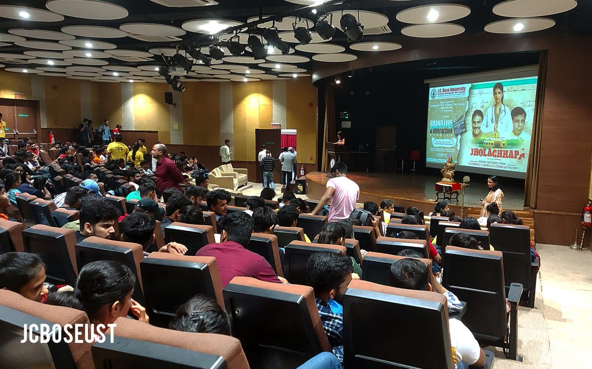 Department_CMT's tweet photo. Grand Live Streaming of the web series - 'JHOLACHAP' at Vivekanand Auditorium in JC Bose University of Science and technology Campus. https://t.co/01jkzxhevx