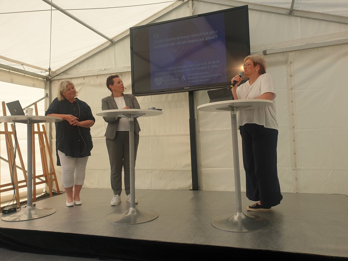 Vården i Sverige är fortfarande inte jämlik - kvinnor får en annan och sämre vård än män. Nu vill vi se faktisk förändring och alla hälso- och sjukvårdsprofessioner måste inkluderas i teamet för att tackla detta. #almedalen2022 #almedalsveckan #vardpol #jämlikvård