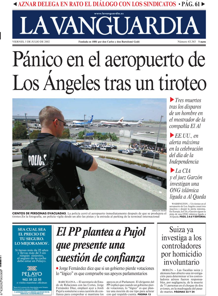 Portada20Atras's tweet photo. La Vanguardia 05/07/2002 https://t.co/GQuyw1CTN6