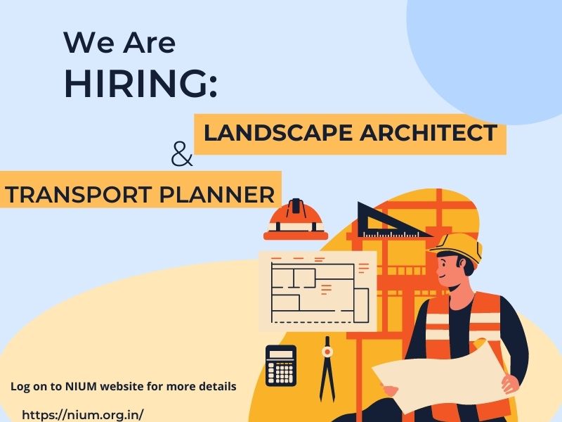 📢📢📢 NIUM is hiring!
Position: 1.Landscape Architect &amp;  2.Transport Planner
Location: Warangal
Click on the link below to apply:
nium.org.in/career/landsca…
nium.org.in/career/transpo…