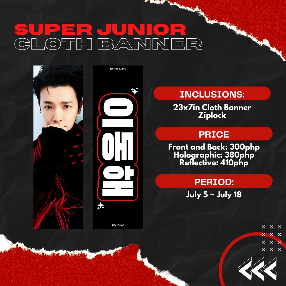 iTreasurePH's tweet photo. [3/3] wts lfb ph go

SUPER JUNIOR CLOTH BANNER by 
@iTreasurePH
 
PLAIN: 300php + lsf
HOLO: 380php + lsf
REFLECTIVE: 410php + lsf

📆DOO: July 18
📆DOP: July 18

Order form: https://t.co/U11GSxGuk2

#슈퍼주니어 #SUPERJUNIOR #SuperShow9
#SS9Manila #SS9inManila https://t.co/ovgINet6H8