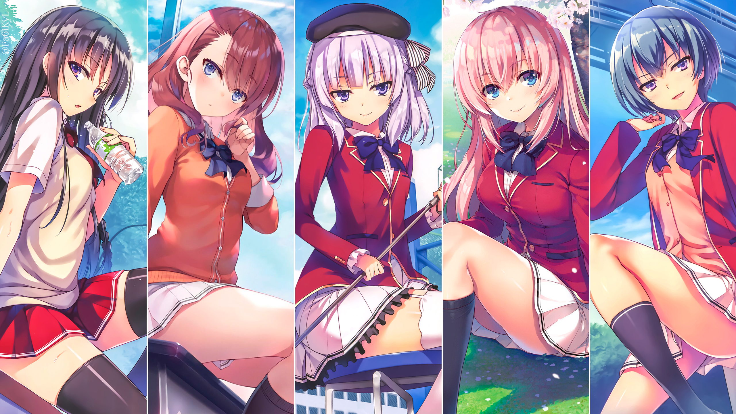 Kyo Commission Open Wallpaper Classroom Of The Elite 2560x1440 U Can Download The Wallpaper On My Discord Server You Zitsu Classroomoftheelite Cote よう実 よう実２ Suzunehorikita 堀北鈴音 Mayasatou 佐藤麻耶 Arisusakayanagi