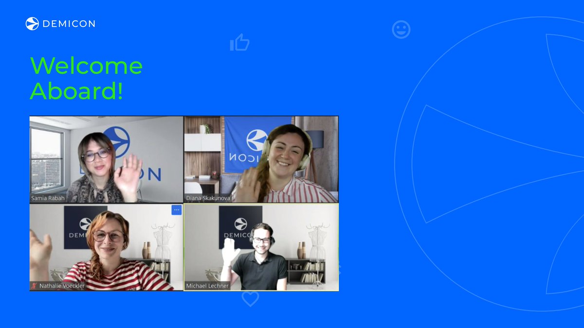 _demicon_'s tweet photo. Today we have three amazing new talents joining DEMICON! 💙
We are very proud to work together and make the digital world better with you.
We wish you a fantastic start at DEMICON and a lot of fun with your new challenges.
#DEMICON #OneTeam #OnBoarding https://t.co/iNdd7nWCvK