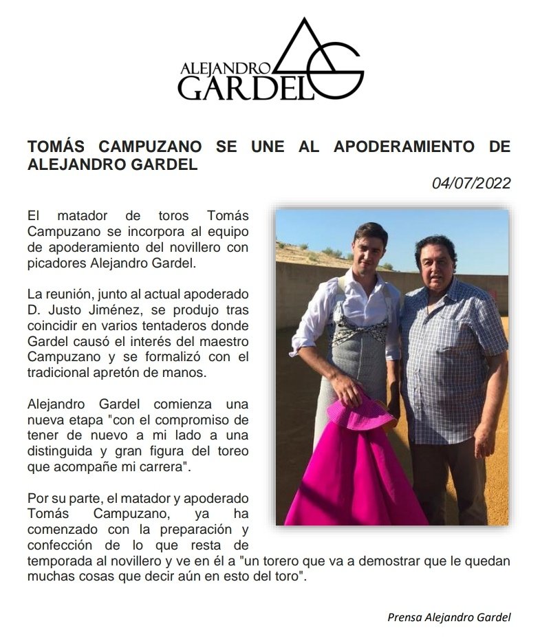 Alejandro Gardel ℹ️ tweet media