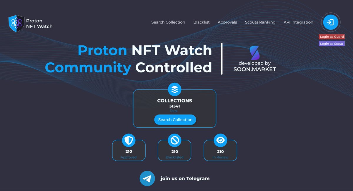 1/3 We applied for a <a href="/ProtonXPR/">Nothing Here</a> developer grant to implement an application that empowers the community (@protonnftwatch) to govern approvals and blacklist #NFT collections. Decisions could be easily consumed by any other marketplace through the public API. Design part is ...