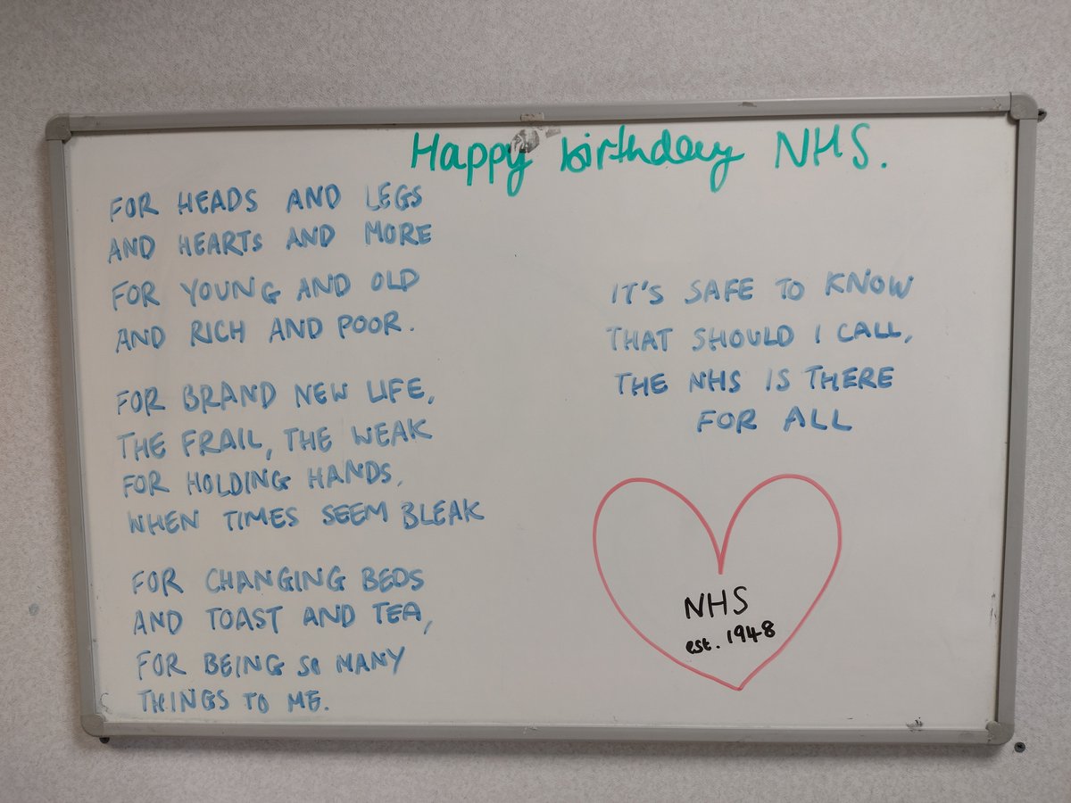 Happy 74th birthday to the NHS! 💙

#NHSbirthday