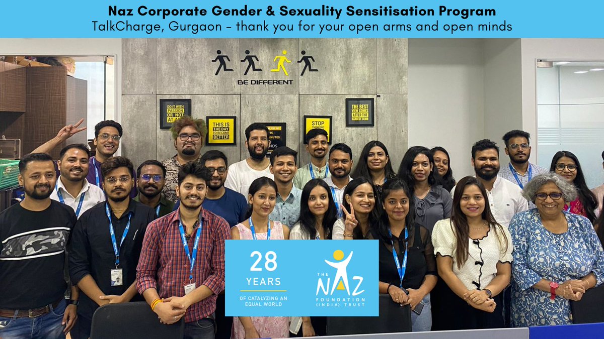 A massive hug and thank you to the staff of TalkCharge in Gurgaon for inviting us to talk to them about LGBTQIA+ issues in India. <a href="/TalkCharge/">TalkCharge</a>