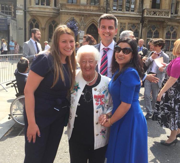HjEustace's tweet image. Happy 74 Birthday to the NHS! Flash back 4 years to #NHS70 @wabbey event &amp;amp; dream team @AntonyTiernan  @AyshaAwan &amp;amp; of course Ethel! I still #LoveTheNHS, look forward to seeing it evolve with ICS &amp;amp; ICBs &amp;amp; digitally transform ready for the next 74 years! #NHS74 #TuesdayMotivaton