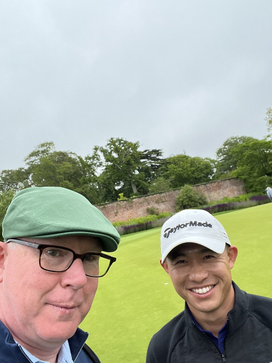 At the Pro Am with the fabulous Colin Morikawa - what a fabulous golfer