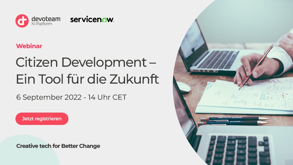 Die klassische Anwendungsentwicklung in Unternehmen ist oft träge &amp; teuer. Geht das anders? Natürlich!
Mit dem #CitizenDevelopment-Ansatz! 😀 In unserem #Webinar am 6. September erklären wir Ihnen, wie das Konzept funktioniert &amp; welche Vorteile es bietet.
bit.ly/3mB6ENY