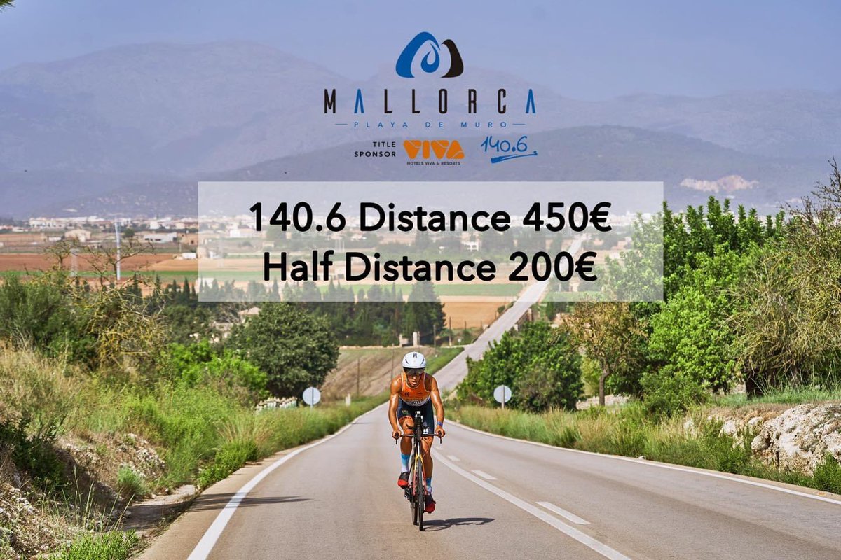 🏊🏻🚴🏼🏃🏻Mallorca 140.6 Triatlón 
📍24 de septiembre
❗️Precios especiales hasta finales de julio
🚴🏼 ⏮ 20 metros de distancia de drafting
✅ Más info e inscripciones en: mallorca140-6triathlon.com

#triathlon #swimbikerun #mallorca140_6tri #backtotheorigins #mallorca1406