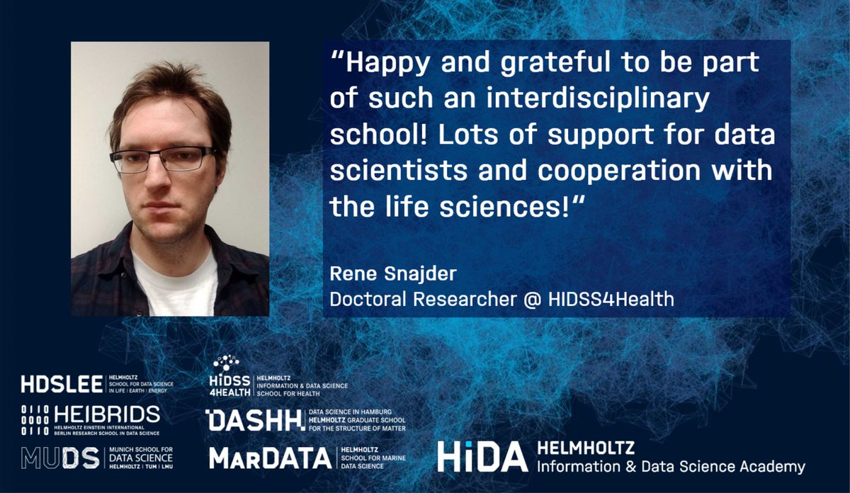 Helmholtz Information & Data Science Academy HIDA (@hidadigital) on Twitter photo As part of my PhD @HIDSS4Health, I develop #MachineLearning tools for epigenetic analyses from Nanopore sequencing data. 🧬🖥️
Curious? Learn more about it ➡️
hidss4health.de/#projects
#DataScience <a href="/helmholtz_en/">HelmholtzAssociation</a>
<a href="/MunichDS/">MUDS</a> @HeibDs @hds_lee @data_mar <a href="/DASHHPhD/">DASHH Interdisciplinary Helmholtz Graduate School</a> As part of my PhD @HIDSS4Health, I develop #MachineLearning tools for epigenetic analyses from Nanopore sequencing data. 🧬🖥️
Curious? Learn more about it ➡️
hidss4health.de/#projects
#DataScience <a href="/helmholtz_en/">HelmholtzAssociation</a>
<a href="/MunichDS/">MUDS</a> @HeibDs @hds_lee @data_mar <a href="/DASHHPhD/">DASHH Interdisciplinary Helmholtz Graduate School</a>