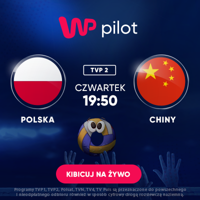 PilotWP_'s tweet photo. Kibicujcie z nami Biało-Czerwonym! 🏐
Mecz Polska vs. Chiny już w czwartek 7 czerwca o 19:50 na TVP2 w WP Pilot 👉https://t.co/3nZSia4Tff
#tvonline #wppilot https://t.co/wcVsdGQ0Ar