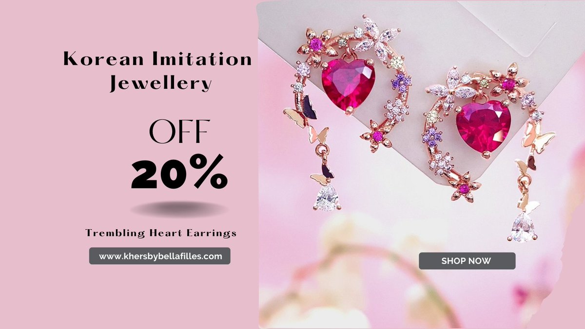Khers_Bellafils's tweet photo. Don't wait to wear lovely earrings for a great moment.
Trembling Heart Earrings ...Now Available on Amazon &amp; Flipkart
;
;
https://t.co/jFO3qXU4SN
#korean_jewellery #glass_stone #koreanstyle #korean #earringsonline #beautiful
#earrings #jewelryaddict #fashionjewelry https://t.co/9E74zM5ru7