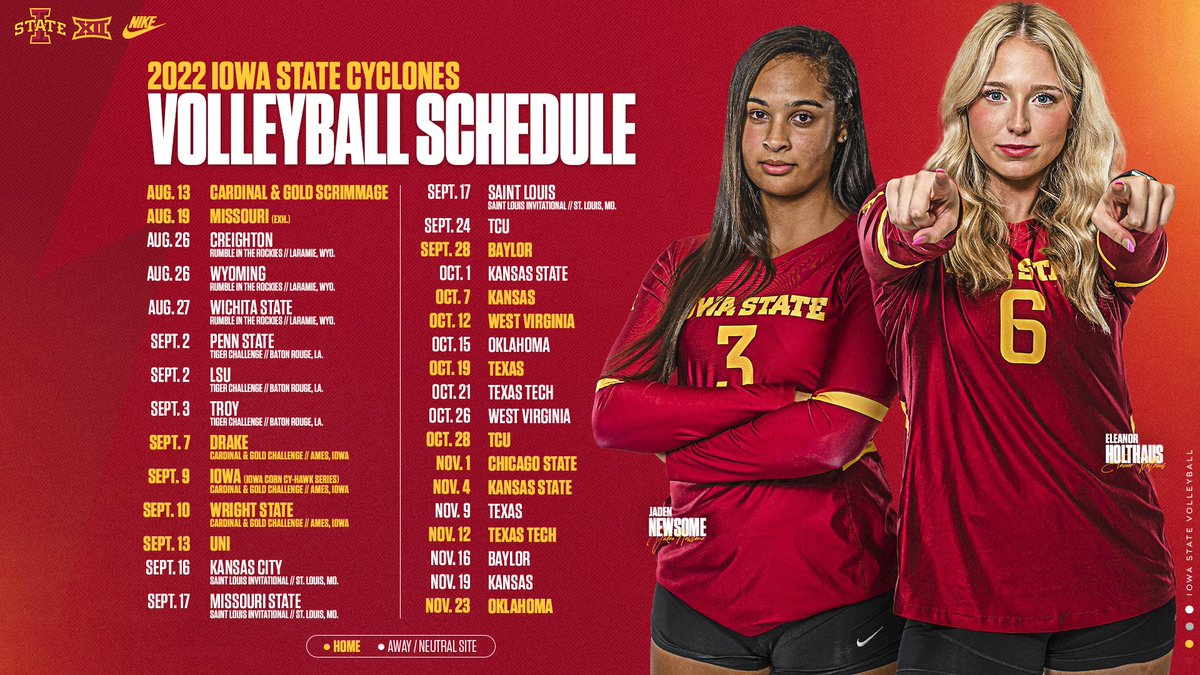 🚨 𝟐𝟎𝟐𝟐 🌪🏐 𝐒𝐜𝐡𝐞𝐝𝐮𝐥𝐞! 🚨

📰 | bit.ly/3yIMaK7
📅 | bit.ly/3yf4WaA
🎫 | Tomorrow!

🌪🏐🌪