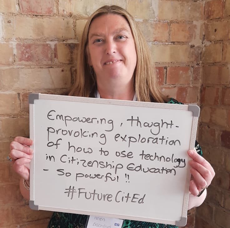 benmiskell's tweet photo. It’s always a joy to learn from fellow teachers, especially when it’s about how we can work together to advance Citizenship, Democracy and Human Rights Education @ACitizenshipT #futurecited https://t.co/GfAssLNs9P