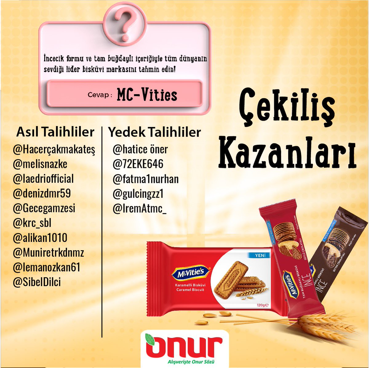 onurmarketler's tweet photo. Ödüllü Bilmece çekilişimiz sonuçlandı. Kazanan talihlilerimizi kutluyoruz. Kazanan talihlilerimizin isim, soy isim, adres ve telefon bilgilerini 13.07.2022 23.59’a kadar özel mesaj ile iletmeleri gerekmektedir. 
#OnurMarket #Bilmece #Sürpriz #Hediye #Çekiliş https://t.co/cUjHY9QT5q