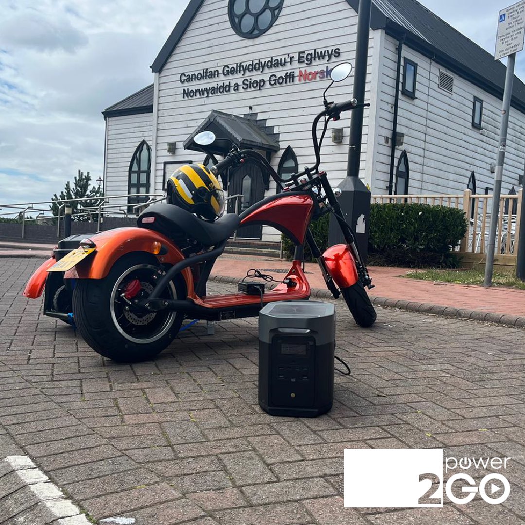 Power_2Go's tweet image. T A K I N G  C H A R G E ⚡️ 

Following a successful meeting in Cardiff this morning, we noticed that the customer was using an @StirlingEco Electro Ride. Pulling 370W, our EcoFlow DELTA Max was able to provide quick charge and reduce their #RangeAnxiety 

#Power2GO
#EBike