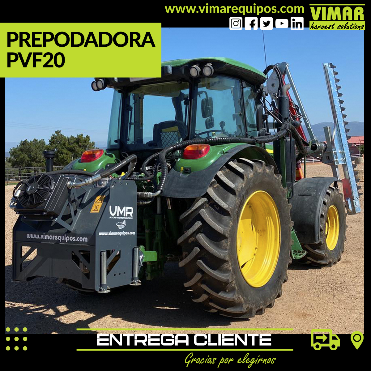 vimarequipos's tweet photo. 🚛Entregamos en #Toledo esta ✂️Prepodadora PVF20 con corte de doble cuchilla para un corte #sano y #profesional.
🙌Gracias por elegirnos y formar parte del #TEAMVIMAR🤩
☎️Contacta con nosotros para más información
#poda #pruning #prepoda #prepodadoradoblecorte #vimarequipos https://t.co/g0F1ZzUK3W