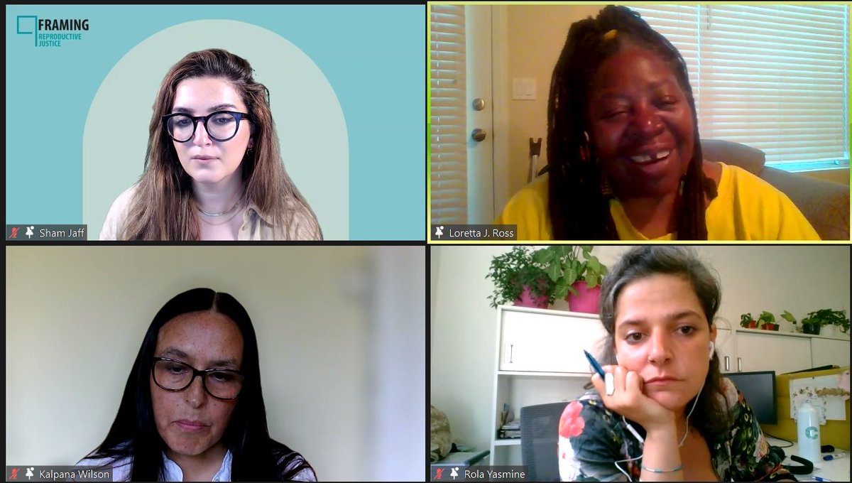 boell_gender's tweet photo. 🔵🟠🟣 One amazing panel on the online discussion on Framing #ReproductiveJustice! #ReframingReproduction
@LorettaJRoss @KalpanaWilson @rolayasmine 
@gwi_boell @SisterLoveInc @MashrouAlef
Moderated by brilliant @sham_jaff 💛
You can still join us! ➡️ https://t.co/p0gsBWFKDE https://t.co/QtErcwBcRi