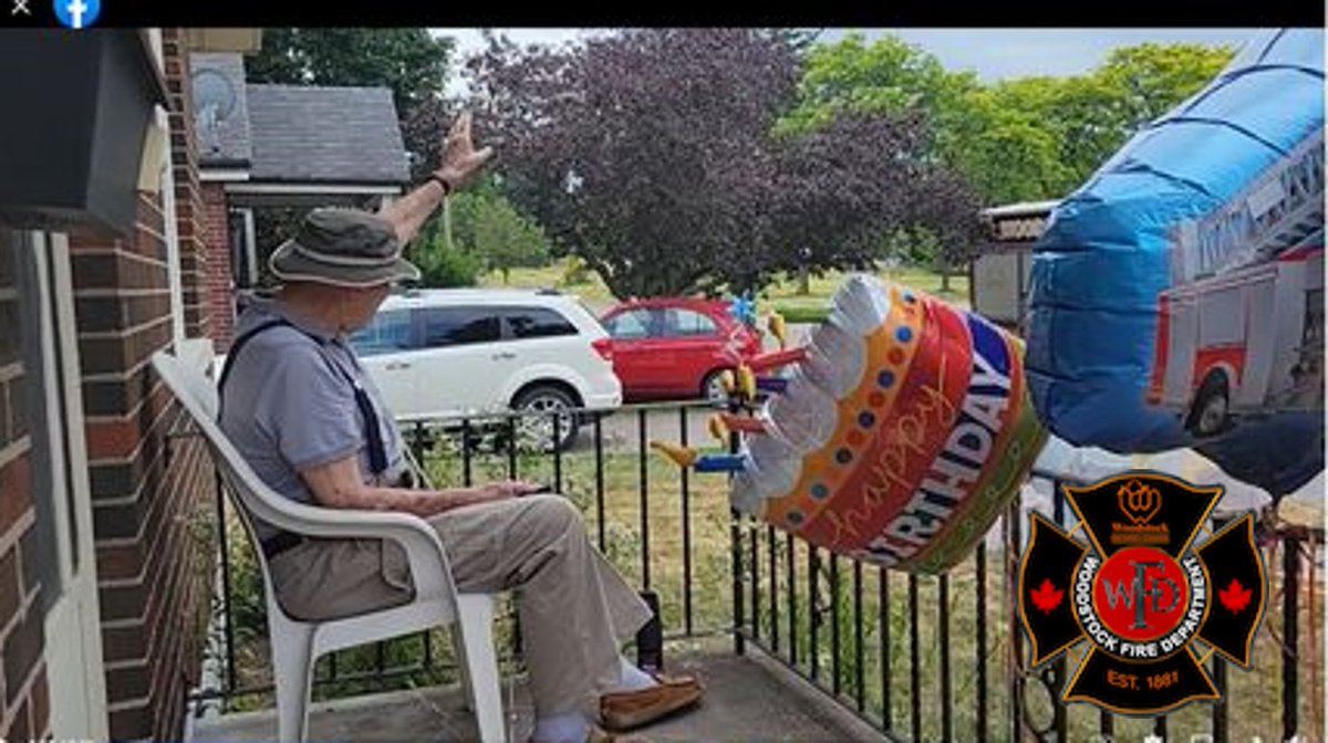 One of our retiree's turned 90 on Canada Day and we were able to swing by and sound the horns to celebrate a great milestone. Thank you Garfield Scott for your years of service! May 90 be your best year yet? #wfdfamily #happybirthday #ff4life
