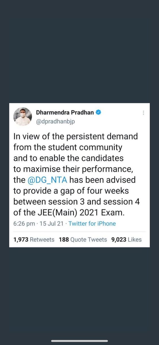 ganjir_vinay's tweet photo. What a justice @DG_NTA hats off you 🙌🏻 only one sided always #HungerStrikeforNEETUG #NEET2022 # https://t.co/ij7x9FbhDR