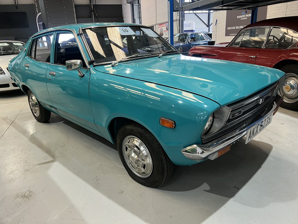 Completely mint 1978 Datsun 120Y going under the hammer with NO RESERVE on Saturday @manorparkclassics ….. good luck finding another one like this!
#mintymint #datsun #datsun120y #classicjapanesecars #classiccars #70scars #rarecar #mintcar #collectorscar