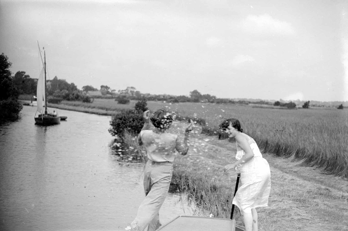 Paolo1264's tweet photo. John Topham. The Broads, Norfolk,  1934. https://t.co/NPhRuZDThm