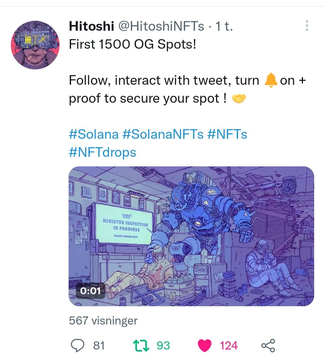 Birn_05's tweet photo. @HitoshiNFTs Let's gooooo 🙌🙌 https://t.co/qqvHhFvA1u