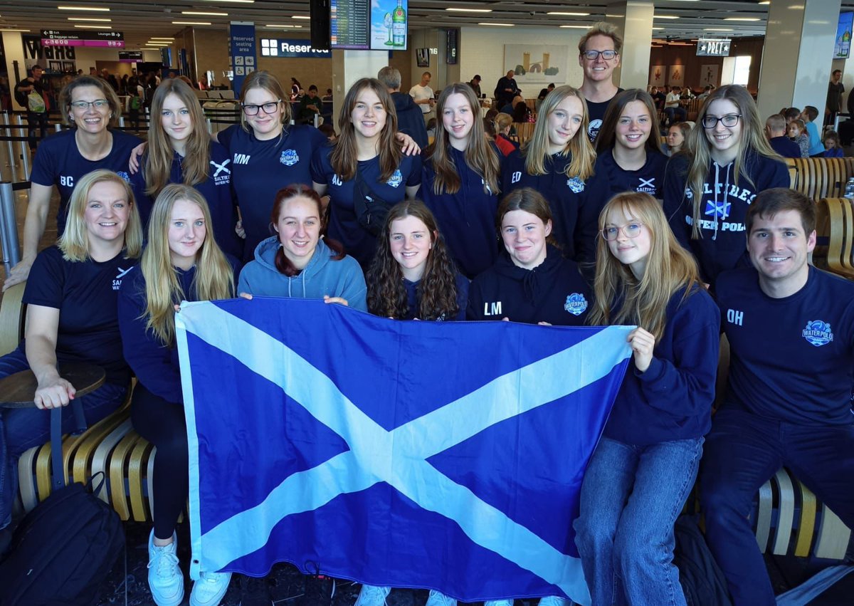 The u18s girls <a href="/ScotWaterPolo/">Scotland Water Polo</a> NDS arrived safely at their training camp in Barcelona last night. 
They played their first game at 9am this morning and won against Wolverine, Michigan 11-7. 
Off for a lovely lunch and a relaxing afternoon before training tonight.
