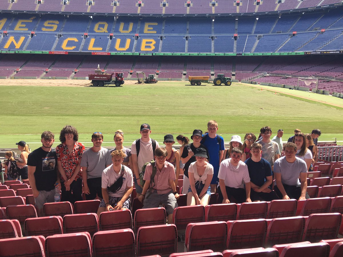 TGAWSixthform's tweet photo. It wasn’t only the football fans who enjoyed our visit to Camp Nou this morning. We’re now exploring La Rambla before we head back for our paella masterclass this evening. https://t.co/HJNbfUxvUh