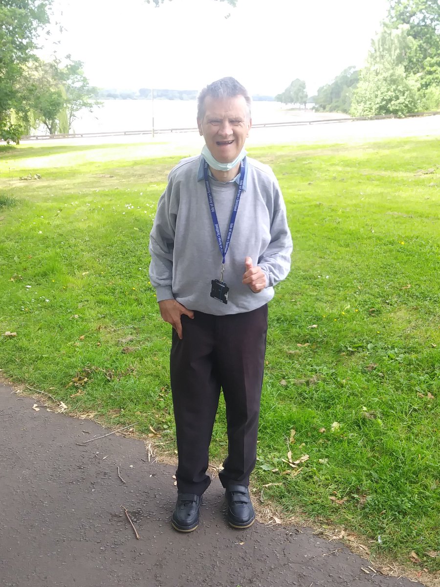 Alistair having a great time at 
Strathclyde park 😎😁