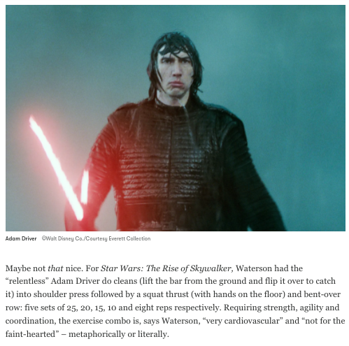 CreativLicense_'s tweet photo. Adam Driver was "relentless" in his workout routine to prep for Kylo Ren. 🏋️‍♂️ #AdamDriver 
https://t.co/9MMccWtsto https://t.co/u9ZypjfPAC