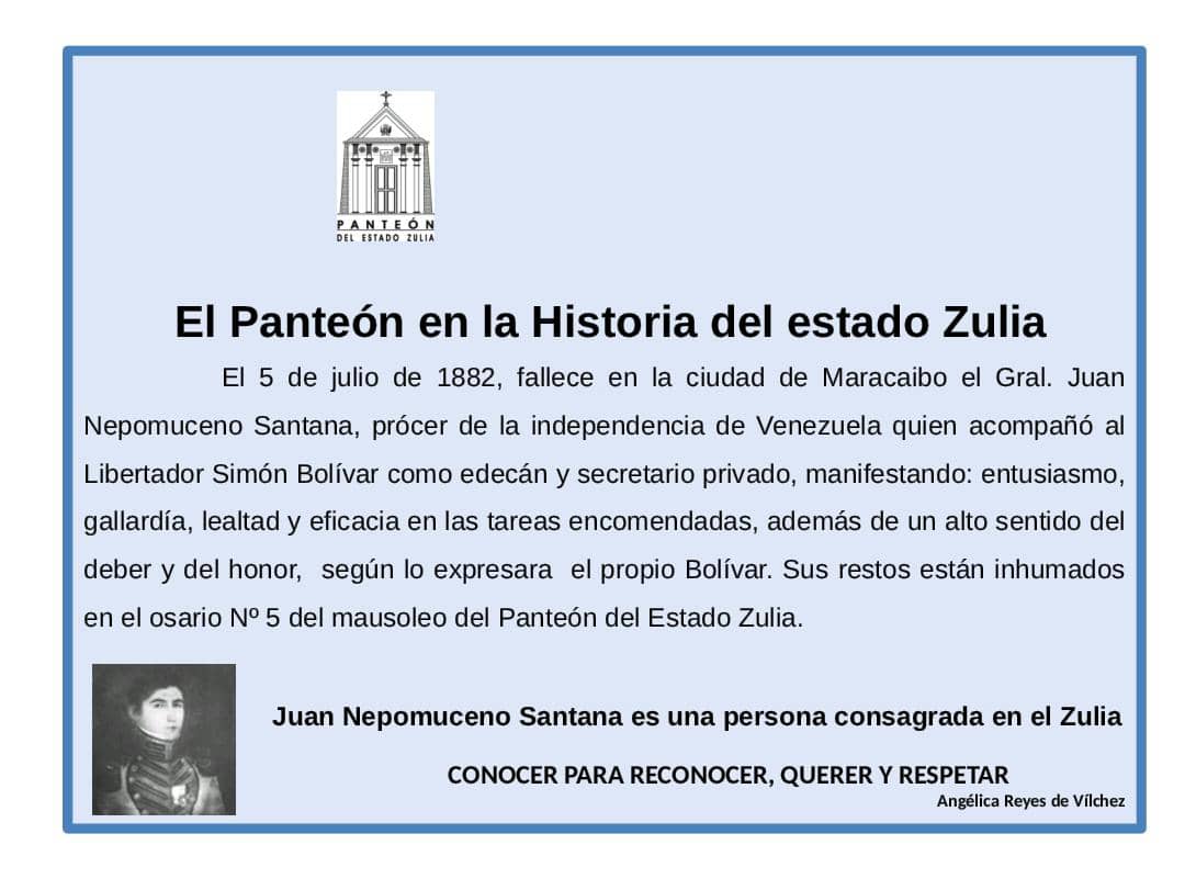 5 de julio en la historia del Panteón del Estado Zulia