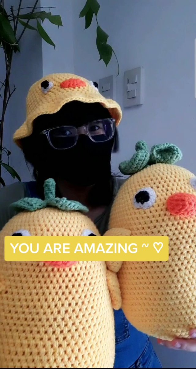yoh_plus's tweet photo. Has anyone told you that you're amazing lately? Because you are hihi~

#crochetwt #positivity #dailyreminder #ducks https://t.co/zXVjMYM5mI