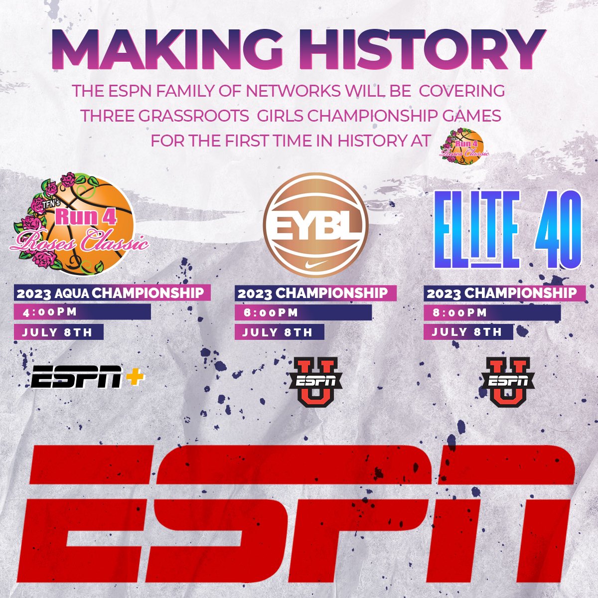 <a href="/TFNsRun4Roses/">TFN's Run 4 Roses</a> Good luck to all of the Emmaus players in Kentucky taking part in the multi-day basketball spectacular this week!  #TakeSomeVideo #RisingHornets