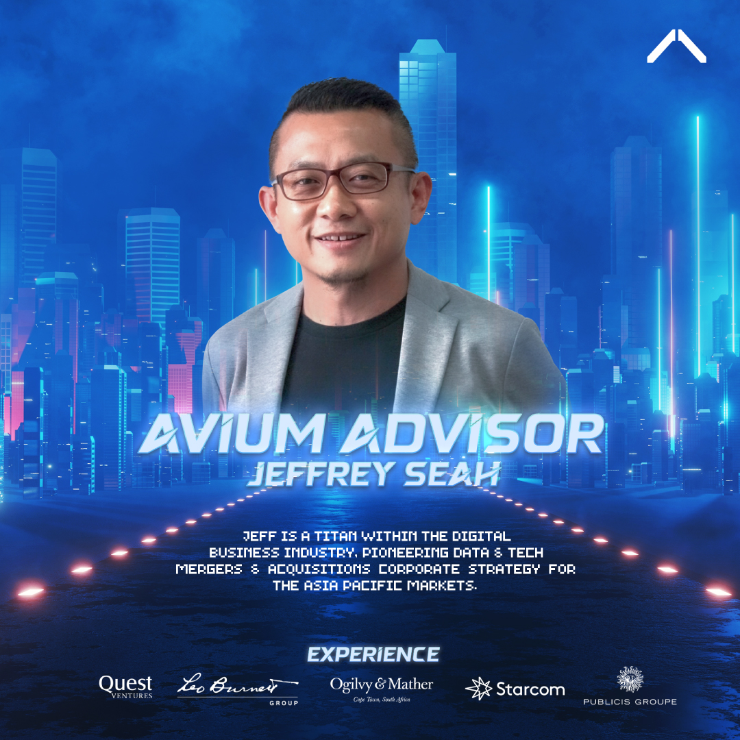 AviumWorld's tweet photo. The road to building a universe is not a path for the few, but for the masses.

In order to create Avium, individuals are needed to guide.

Introducing the first Advisor, Jeffrey Seah
A legend in his own right, building brands is in his blood &amp; now, he's here to help build Avium. https://t.co/7FbIKffeCU