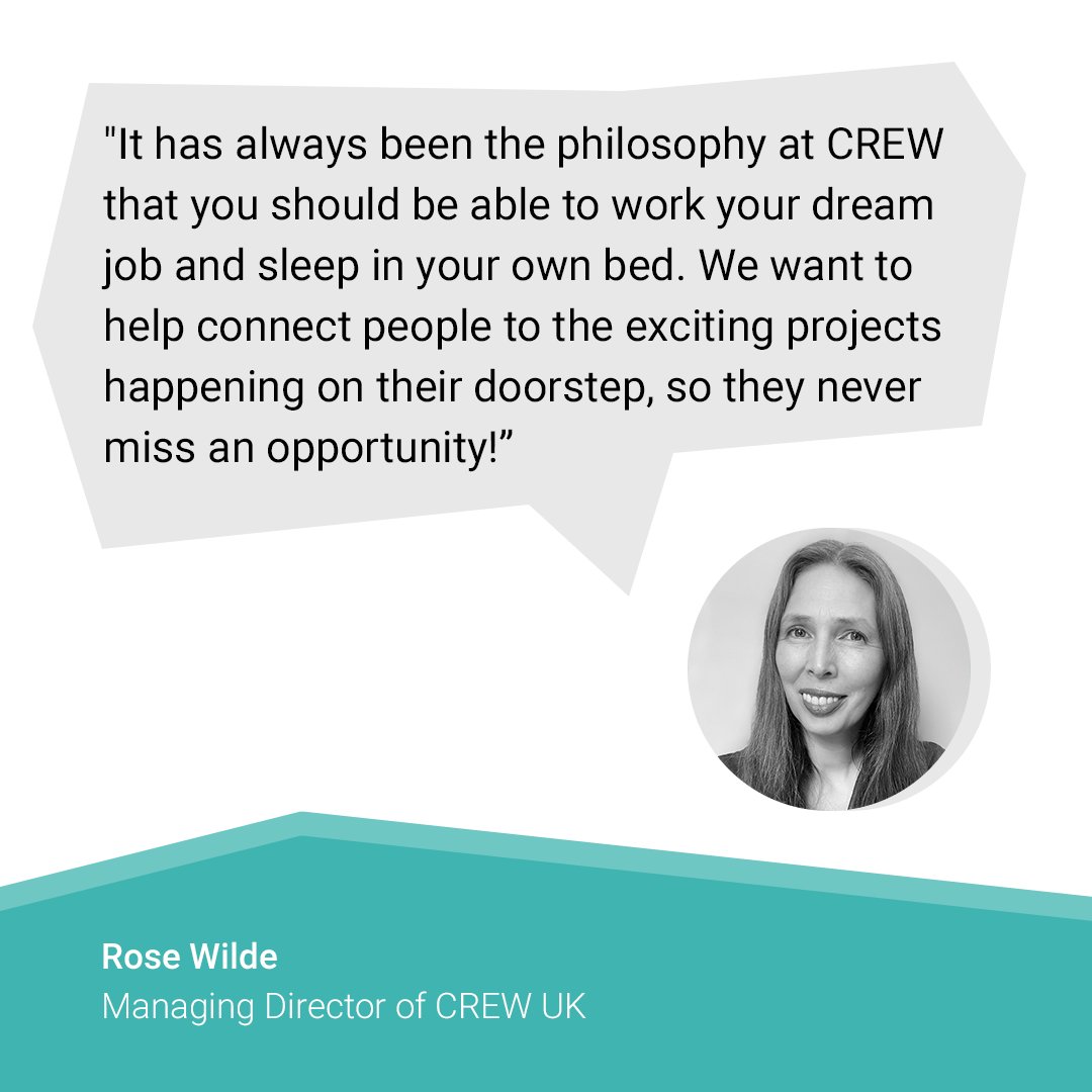 Want to work on your dream job, in your hometown, and sleep in your own bed? Join CREW! #crewjobs #crewuk #crewopportunities #worklocal