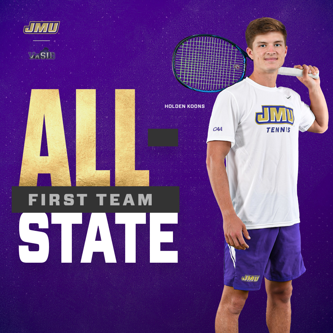 JMUMTennis's tweet photo. Holden Koons was selected amongst the best Virginia, earning VaSID First Team All-State honors.

📰 https://t.co/AY7MGg8nY1

#GoDukes https://t.co/4XSjLdMTML
