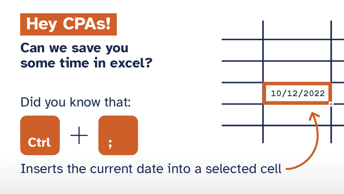 Hey CPAs, how well do you know your way around Excel? Here is a keyboard shortcut to help.⌨️