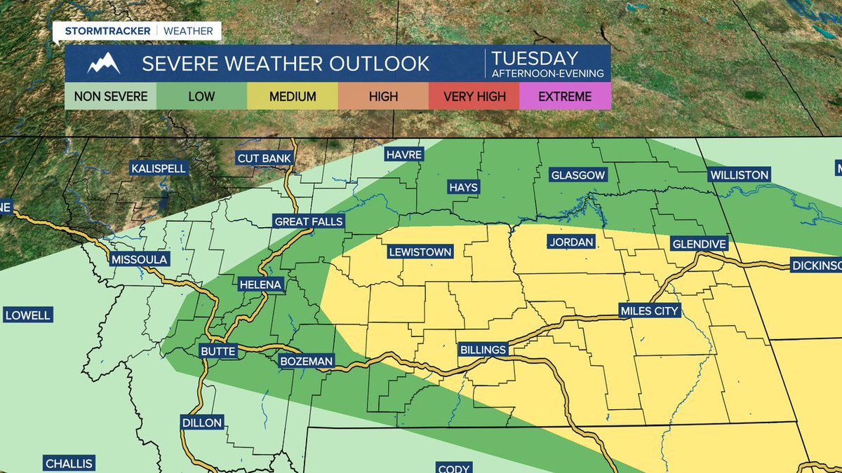 Here are the best areas to see potential severe weather this afternoon from the Storm Prediction Center.
