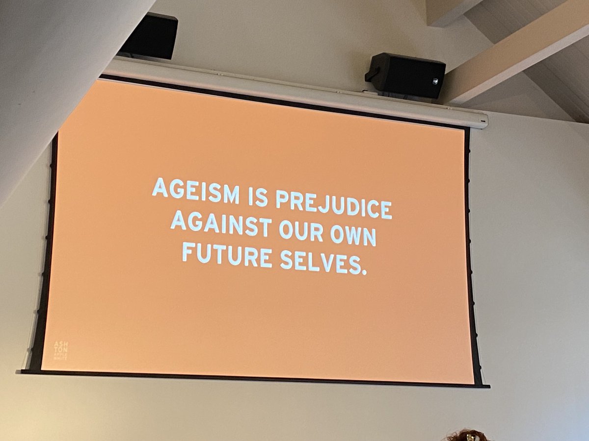 Inspiring presentation from Ashton Applewhite ‘Taking a Stand Against Ageism’.