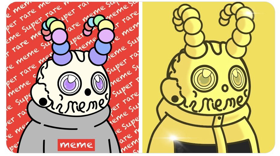 ysg_asia's tweet photo. フォロワー1000人到達記念
スペシャルGiveaway🎁💝

PhantomMeme#12   ⭐️⭐️     レアミーム
PhantomMeme#22   ⭐️⭐️⭐️スーパーレアミーム

～参加条件～
@Phantom_Meme   フォロー&amp;RT

〆切　10日(日)21時59分
抽選方法:ルーレットAPP
当選者各1名

#NFTGiveaway #NFTJPN #NFTs https://t.co/X2Kzl70Ghf