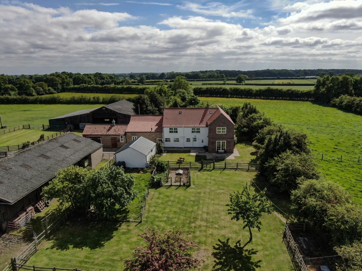 Thornhill Farm near Easingwold, recent aerial photo shoot, sold within 3 weeks! #dronephotography