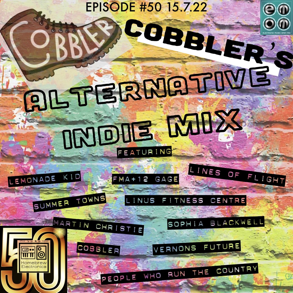 Thrilled to reveal the first of 3 exclusive special guest mixes coming to the 50th episode 🤩 @Cobbler_uk’s Alternative Indie Mix is banging ! Featuring @Lemonade_Kid @Fma12Gage @linesof_flight @TownsSummer @linusfc @mart_christie @SophiaBlackwell @VernonsThe @thepeoplewhorun