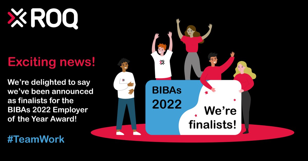 ROQTALK's tweet photo. We're delighted to say we've been announced as finalists for the BIBAs 2022 Employer of The Year Award!

Read more about this fantastic news on our website - https://t.co/F9y7Ij20pQ

#BIBAs #BIBA2022 #Lancashire #Award #EmployerOfTheYear #SoftwareTesting #ROQ #MakingSoftwareWork https://t.co/kNmi9KxmHK