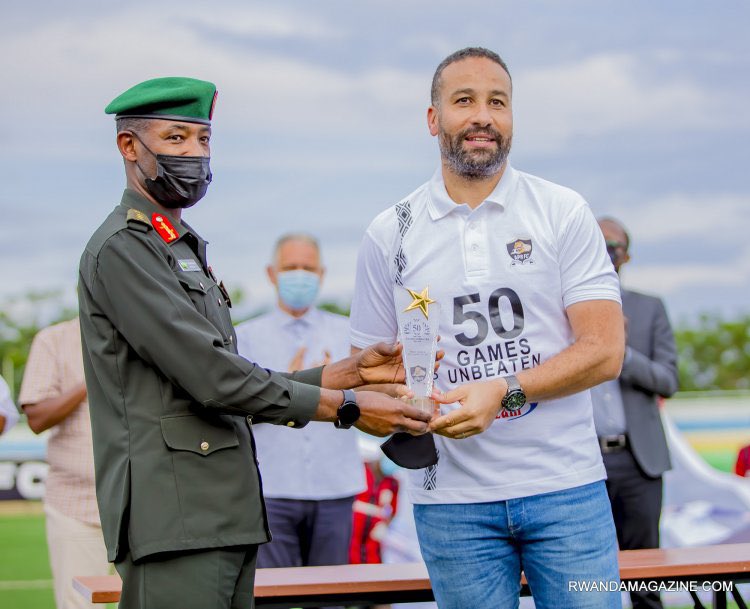 SamKarenzi's tweet photo. Breaking news:  Coach #AdilErradMuhamed renewed his contract with @aprfcofficial3 for two more seasons! The three time RPL champion is committed to stay with the army side and win more titles. @FINEFmRwanda https://t.co/9hLoOwJRj6